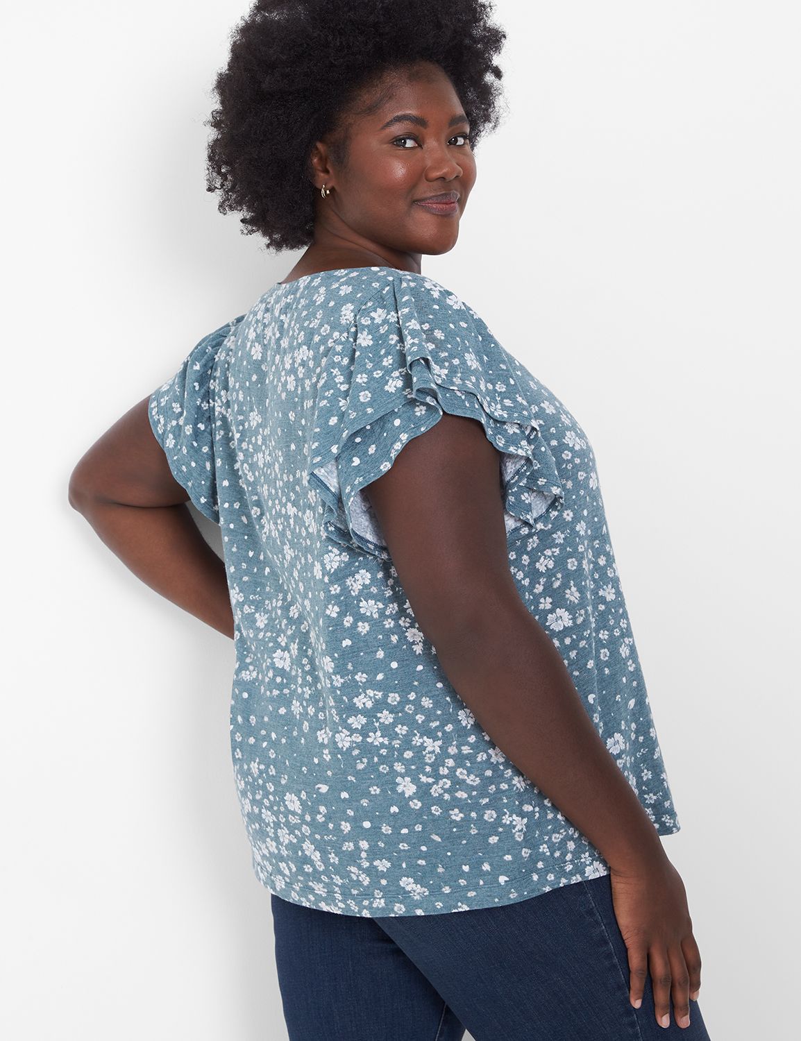 Classic Cap Double Flutter Sleeve N Product Image 2