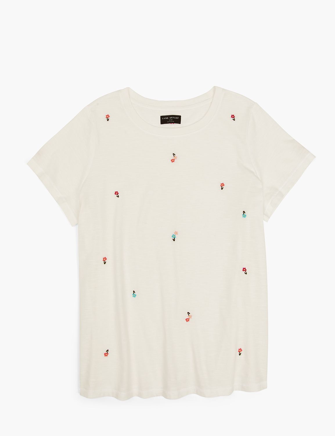Velvet Brenda Striped Cotton Ribbed Short Sleeve Crew Neck Tee- Sahara main image 0