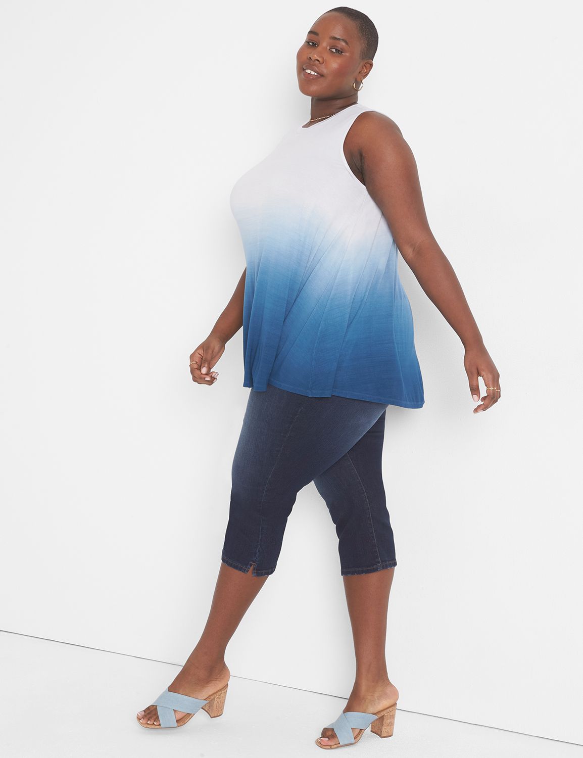 Sleeveless High Neck Extreme Swing | LaneBryant