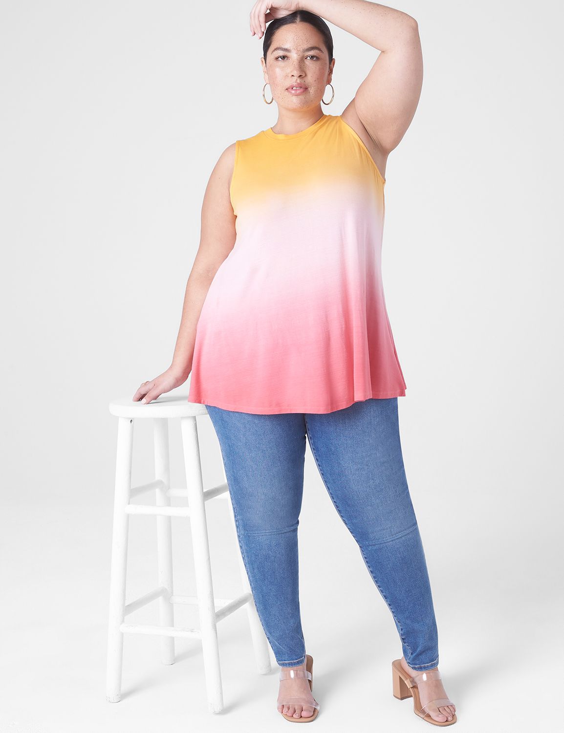 Sleeveless High Neck Extreme Swing | LaneBryant