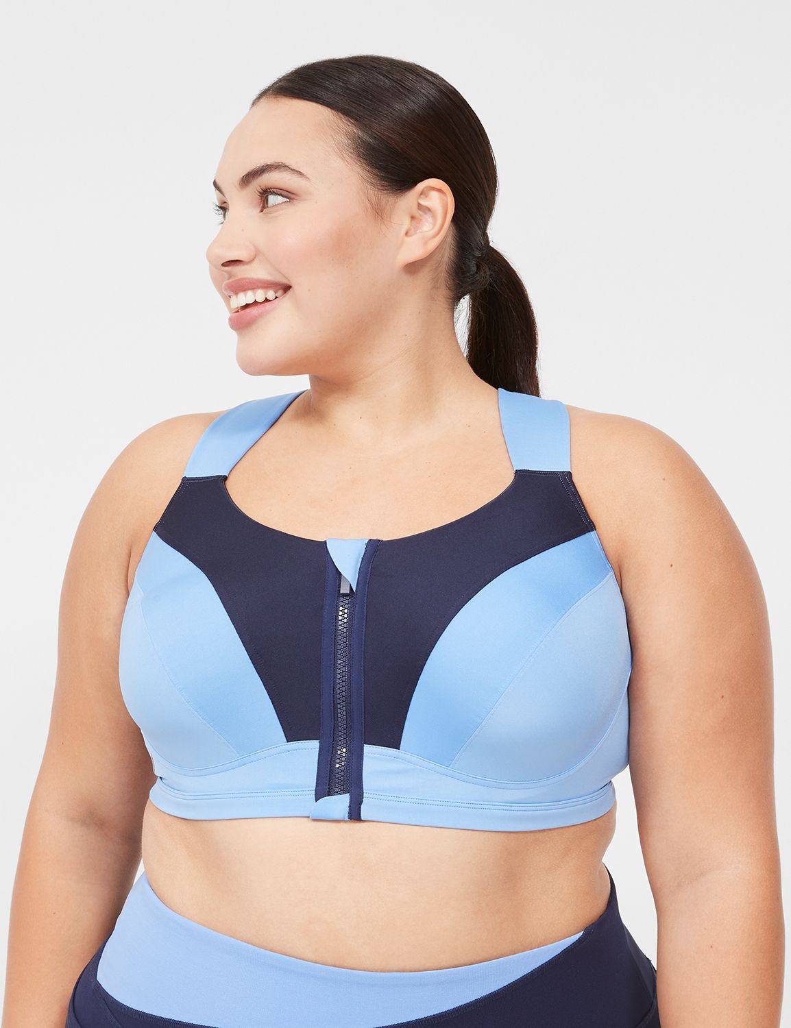 Max Support Comfort Zip Front Sport LaneBryant