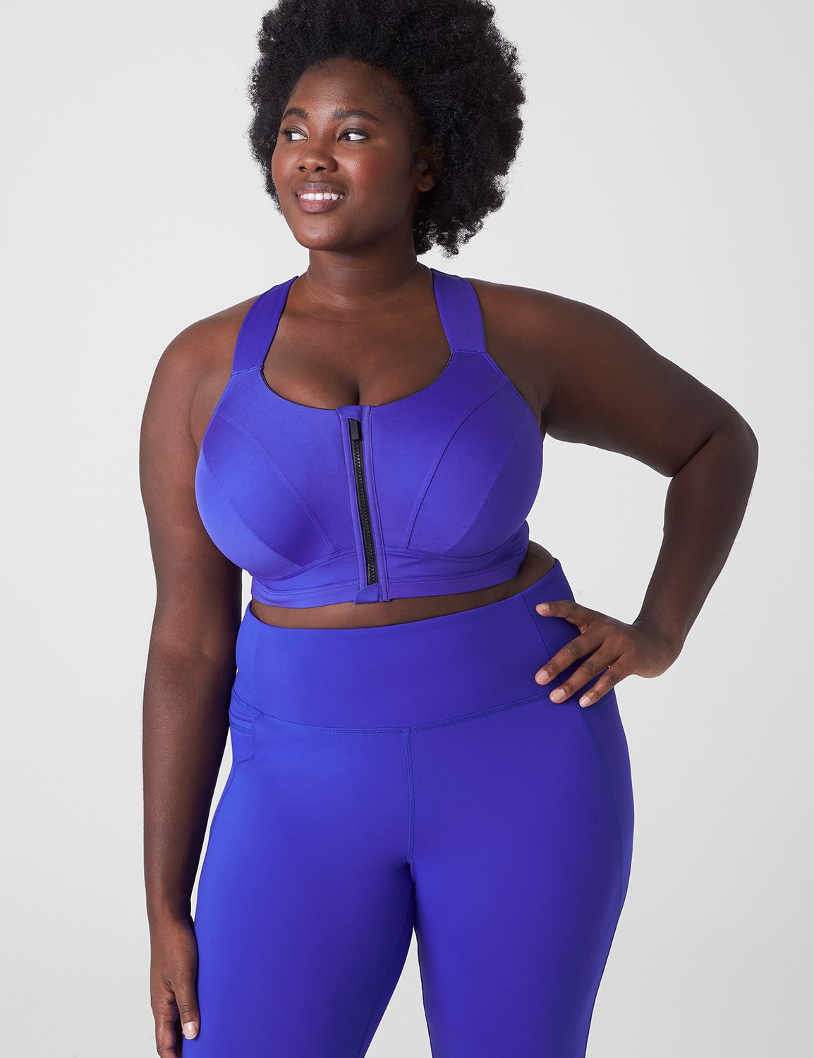 Max Support Comfort Zip Front Sport | LaneBryant