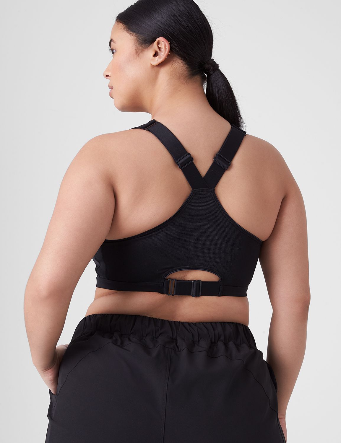 Sports Bra With Front Mesh Insert - ActiveZone