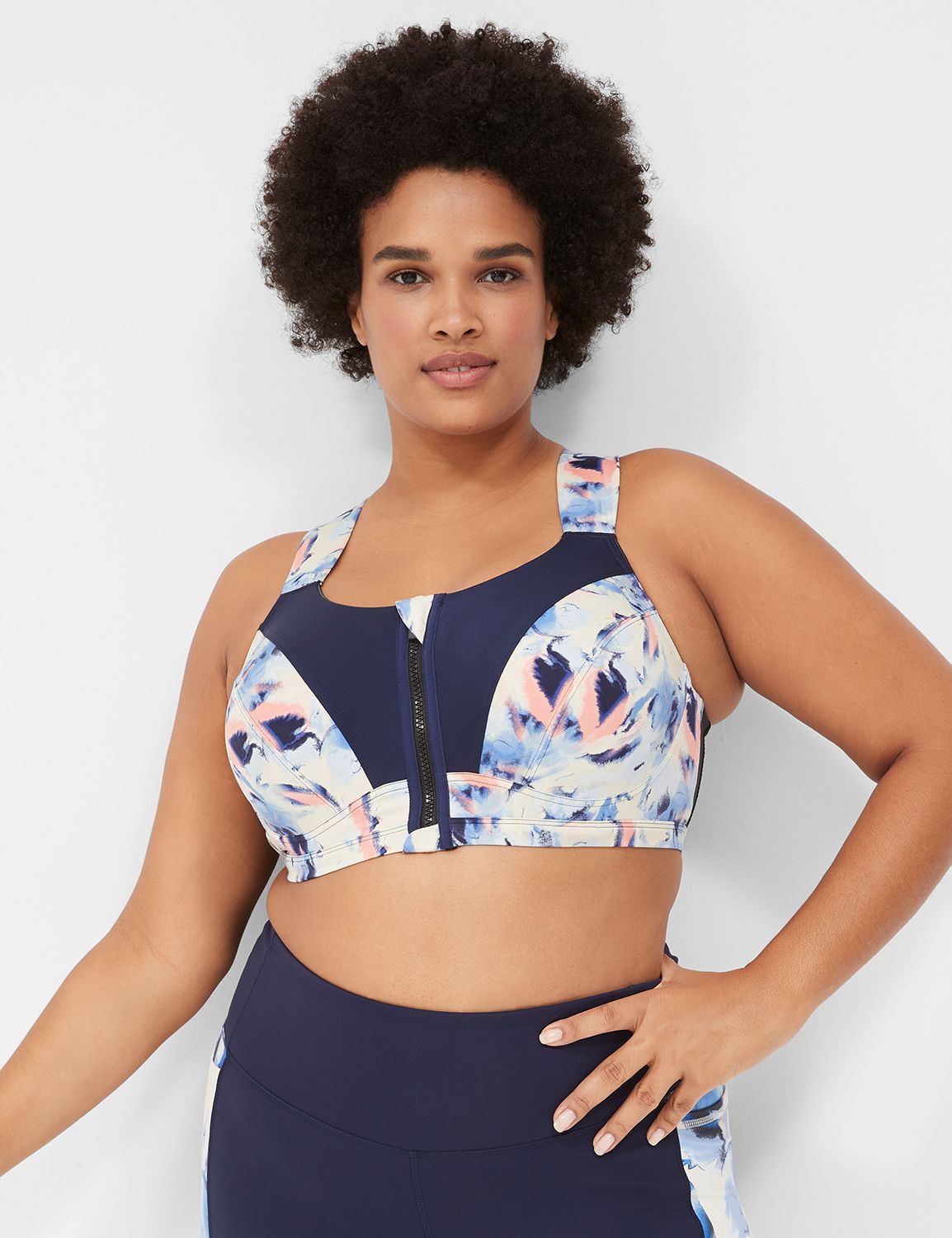 Lane bryant sports bras front closure online