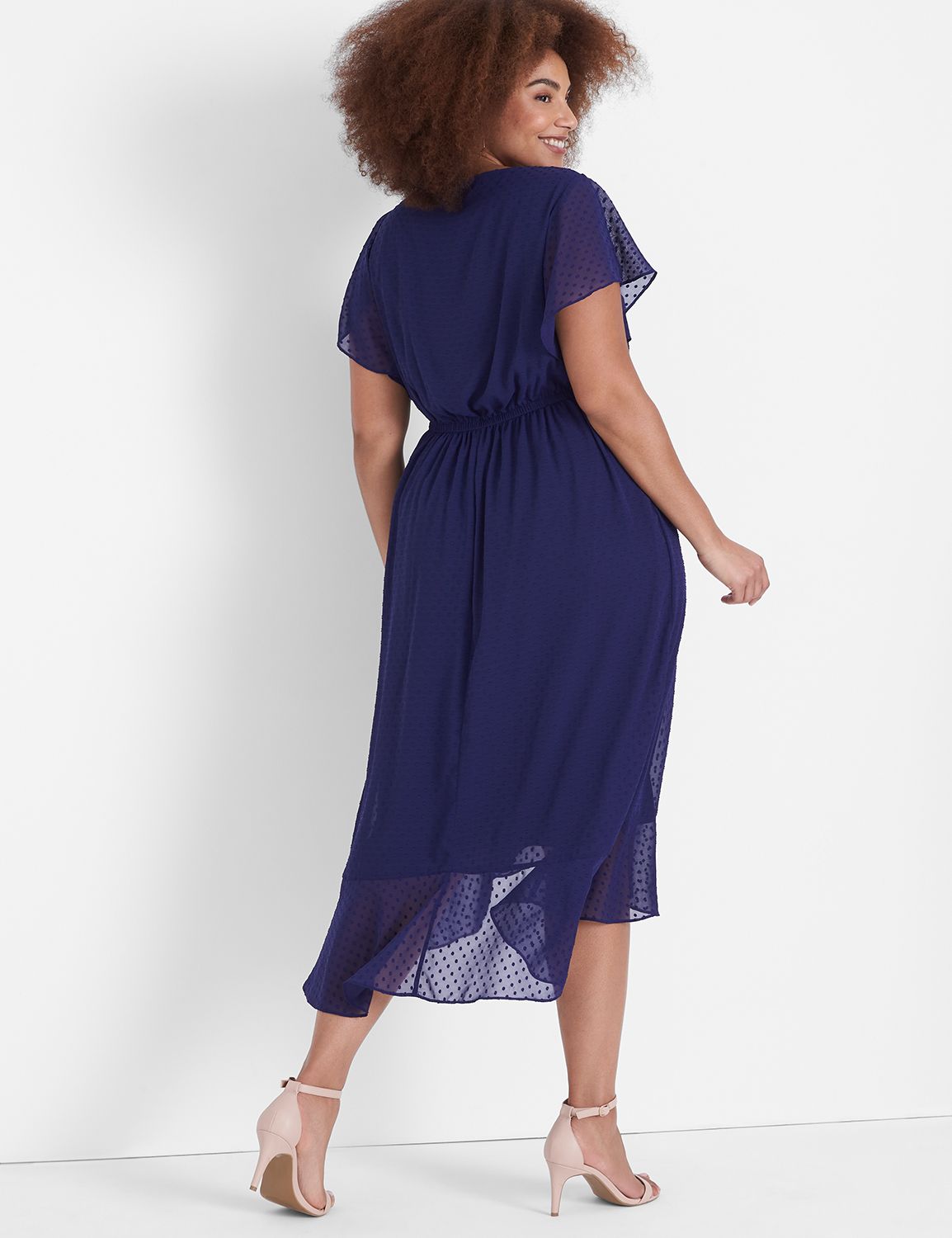 Short Split Flutter Sleeve Crew Nec Product Image 2