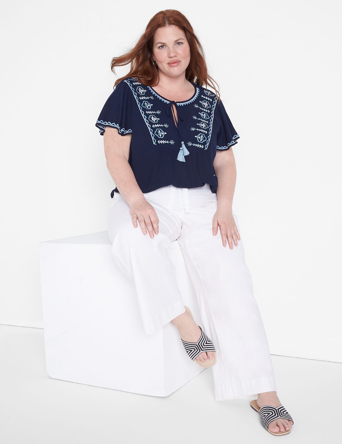 Classic Short Sleeve Split Crew Nec Product Image 1
