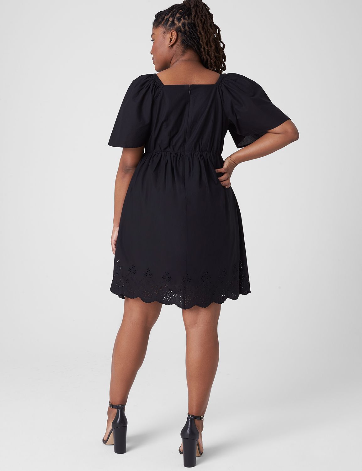 Perfect Flutter Sleeve Square Neck | LaneBryant