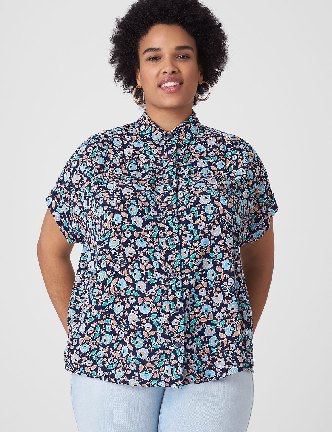 Relaxed Short Sleeve Buttondown 113 Product Image 1