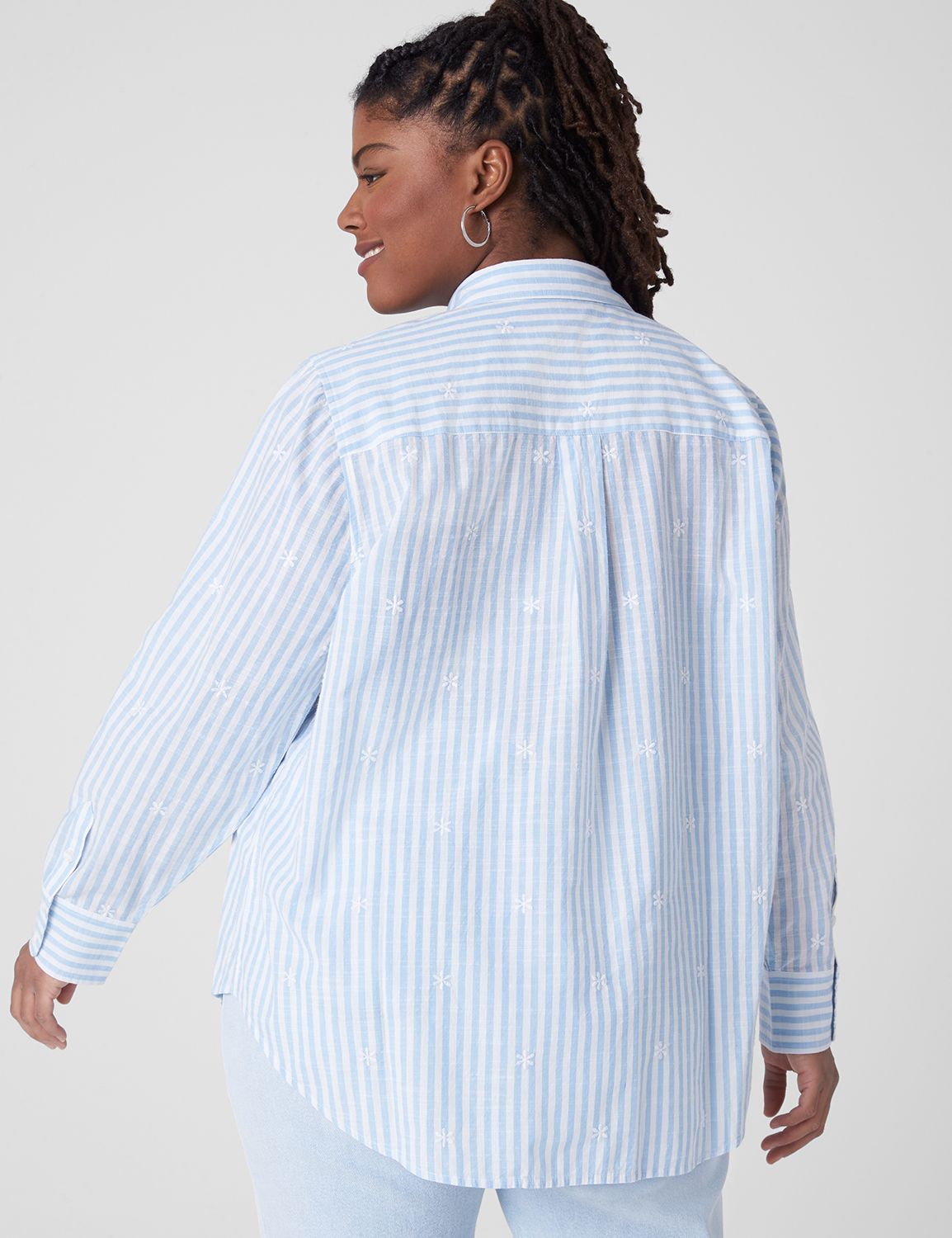 Button-Down Shirt with Metallic Embellishments & Pants main image 0
