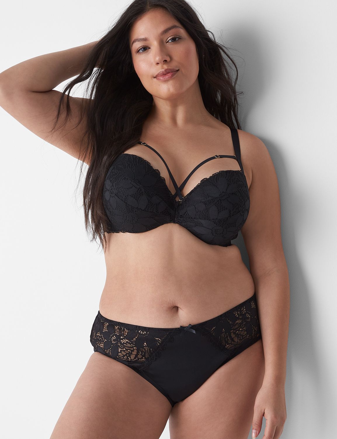Scallop Lace Split Gusset Hipster 1 Product Image 1