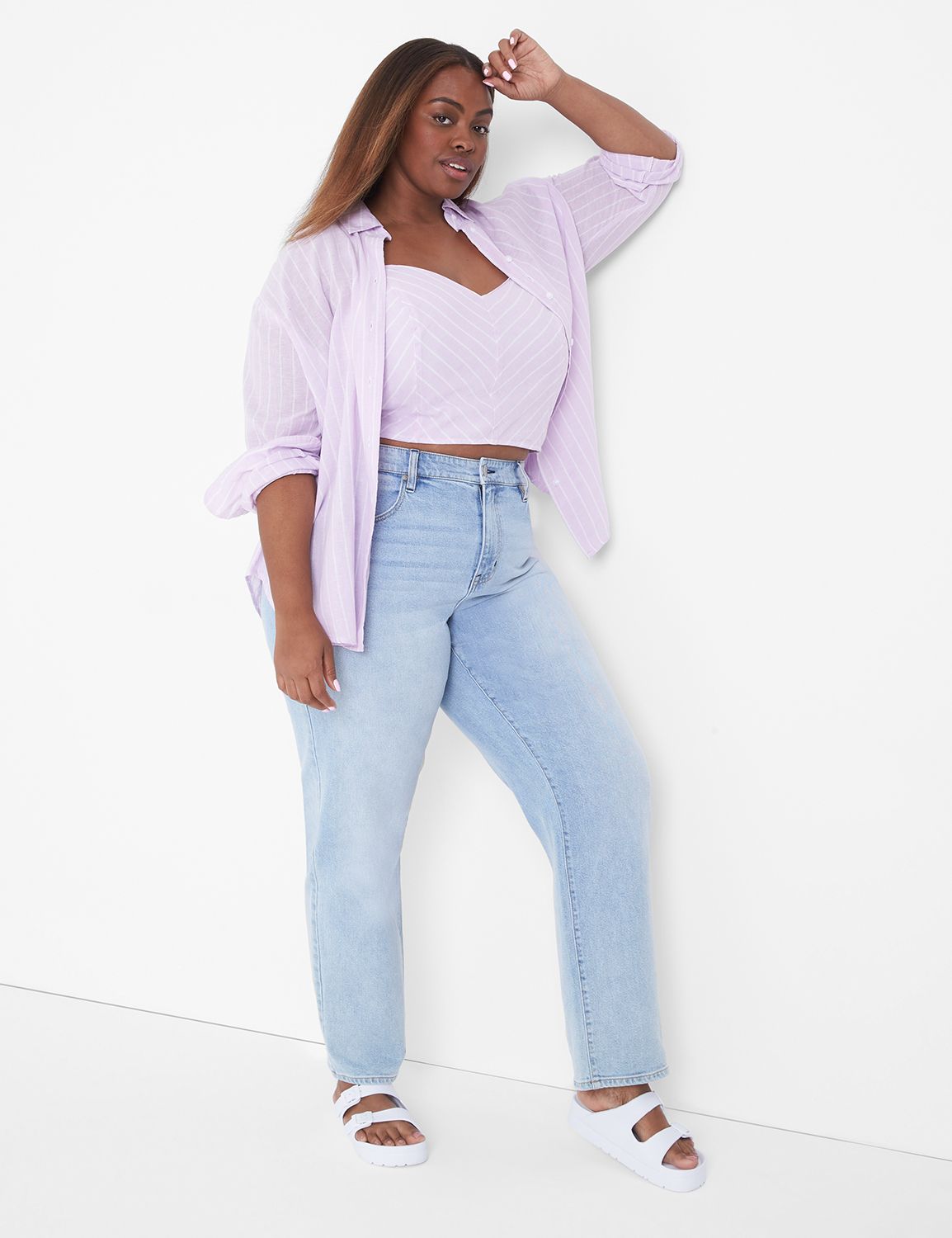 Classic Long Sleeve Button Down Lin Product Image 3