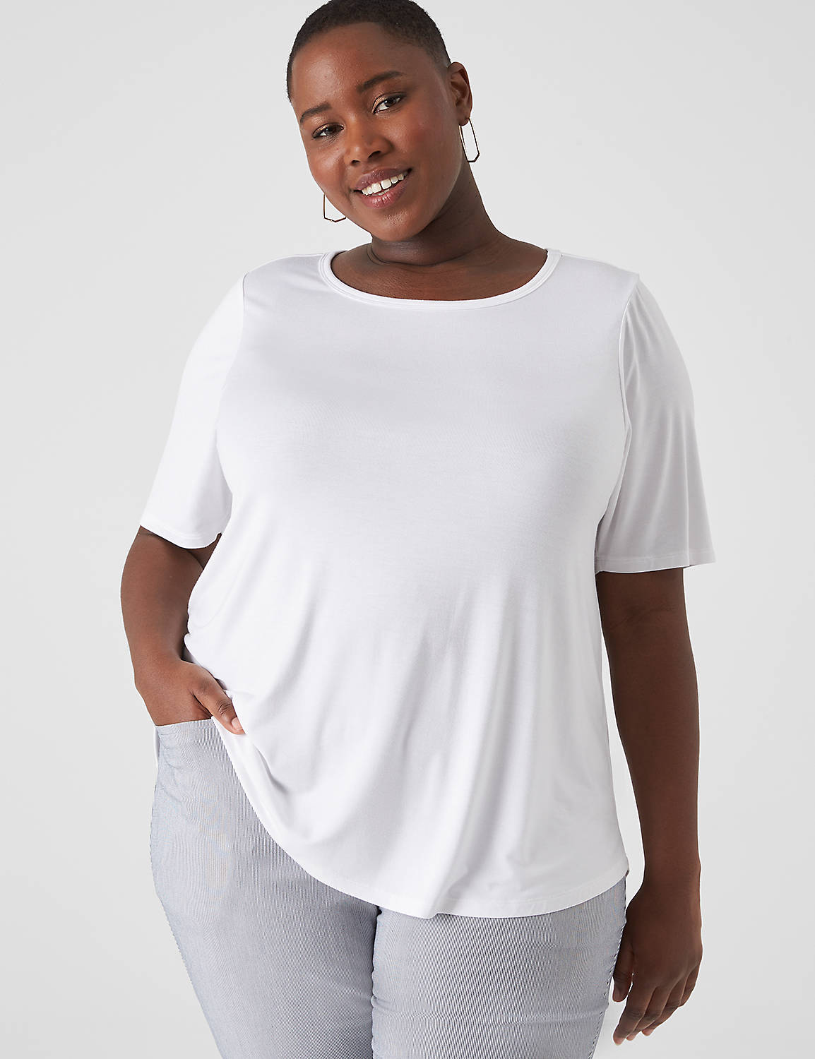 Perfect Sleeve Open Crew Neck Curve Product Image 1