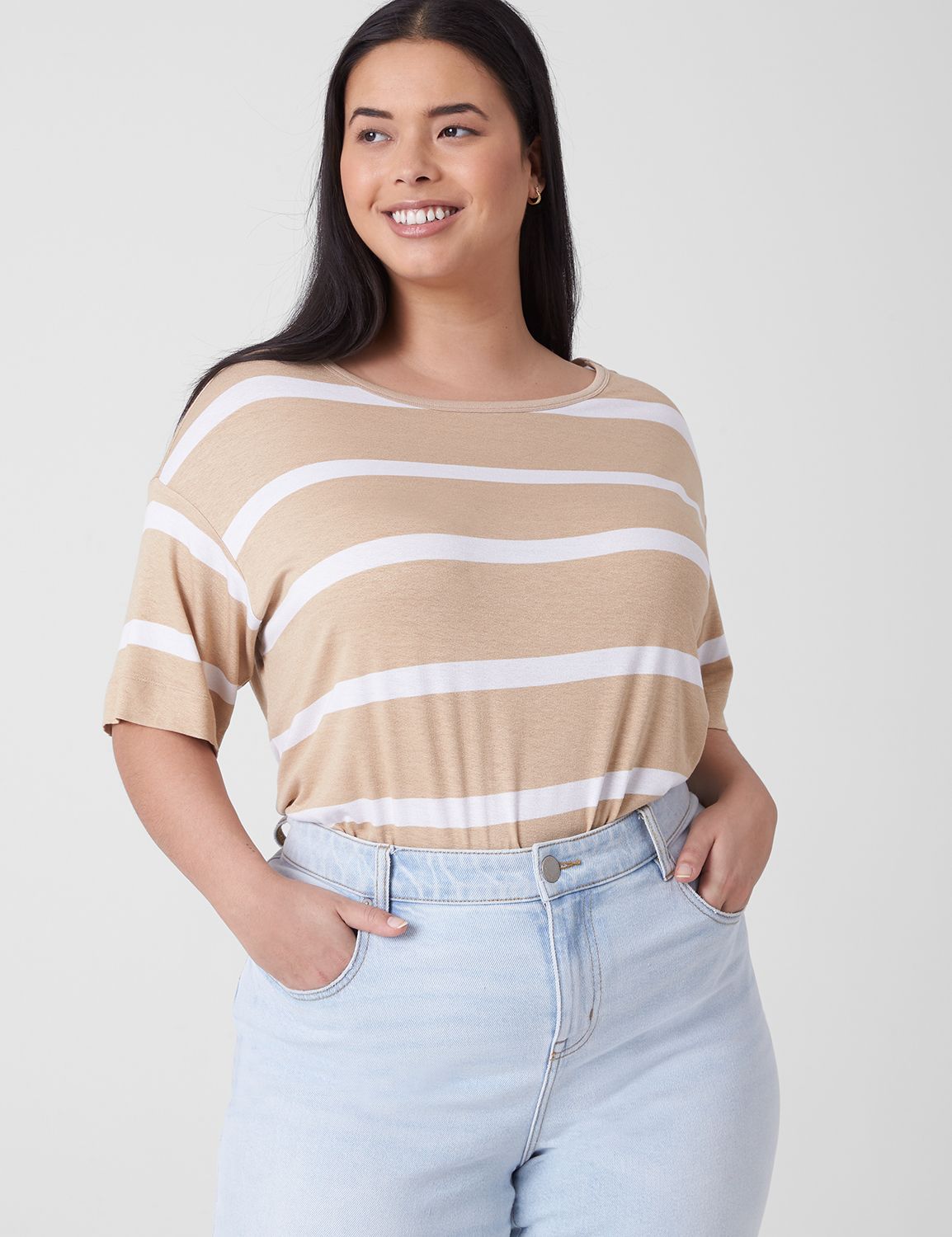 Relaxed Perfect Sleeve Wide Crew Ne Product Image 4