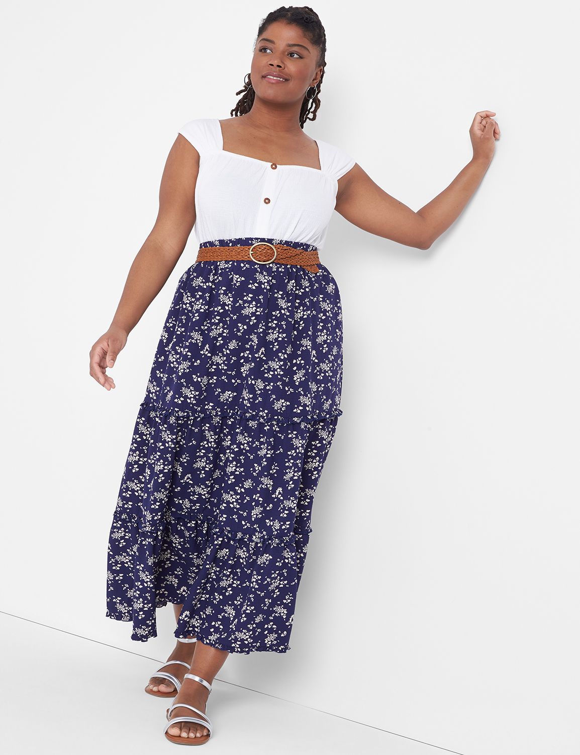 Tiered Maxi Skirt |
