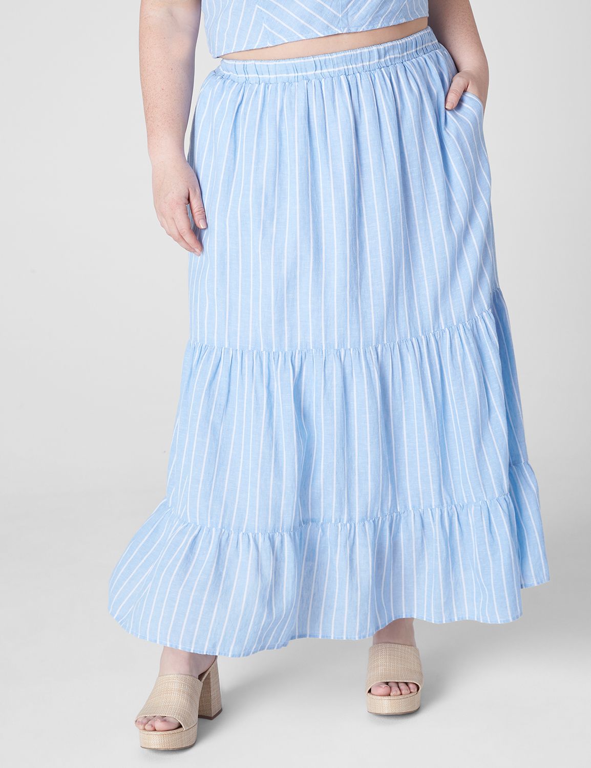 [Match Back 1133229] Striped Linen Product Image 1