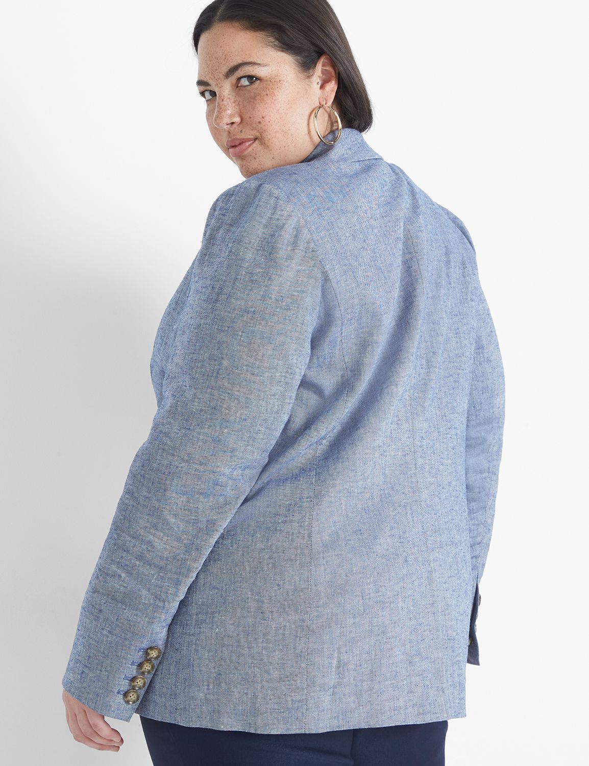 [Matching Back] Long Sleeves Linen Product Image 2