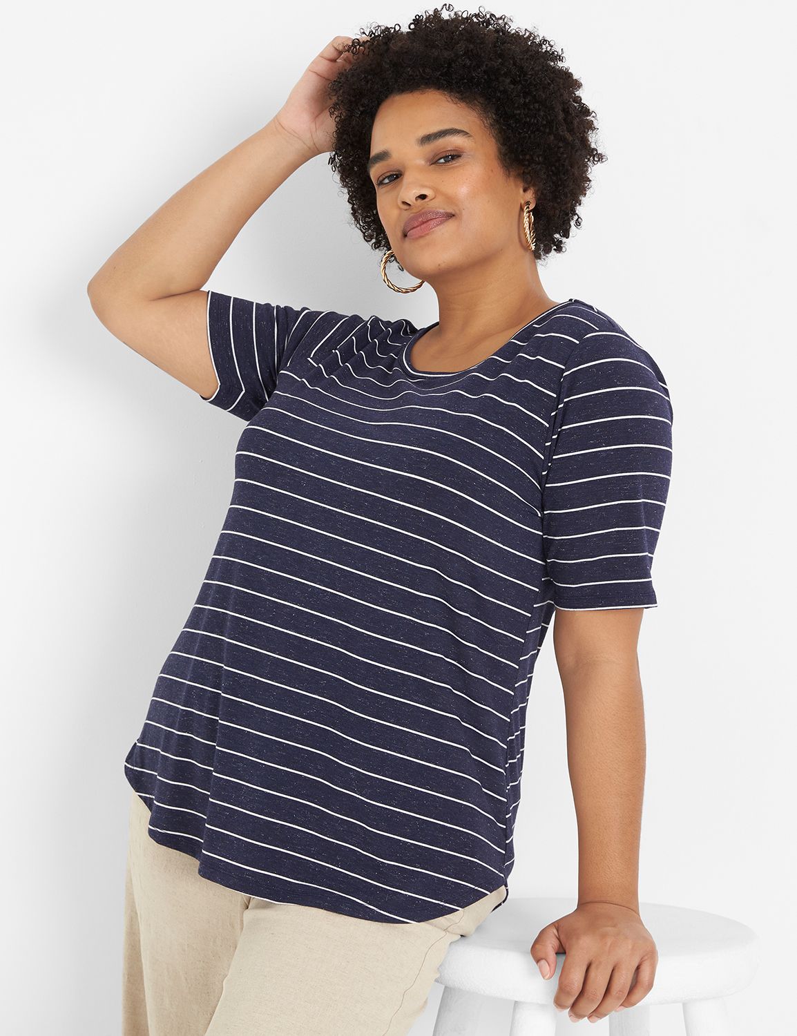 Classic Perfect Sleeve Crew Neck Cu Product Image 1