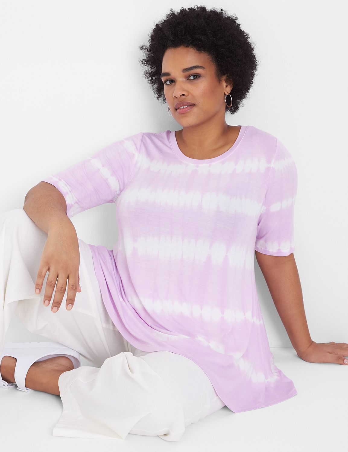 Perfect Sleeve Crew Neck Swing Tee Product Image 3