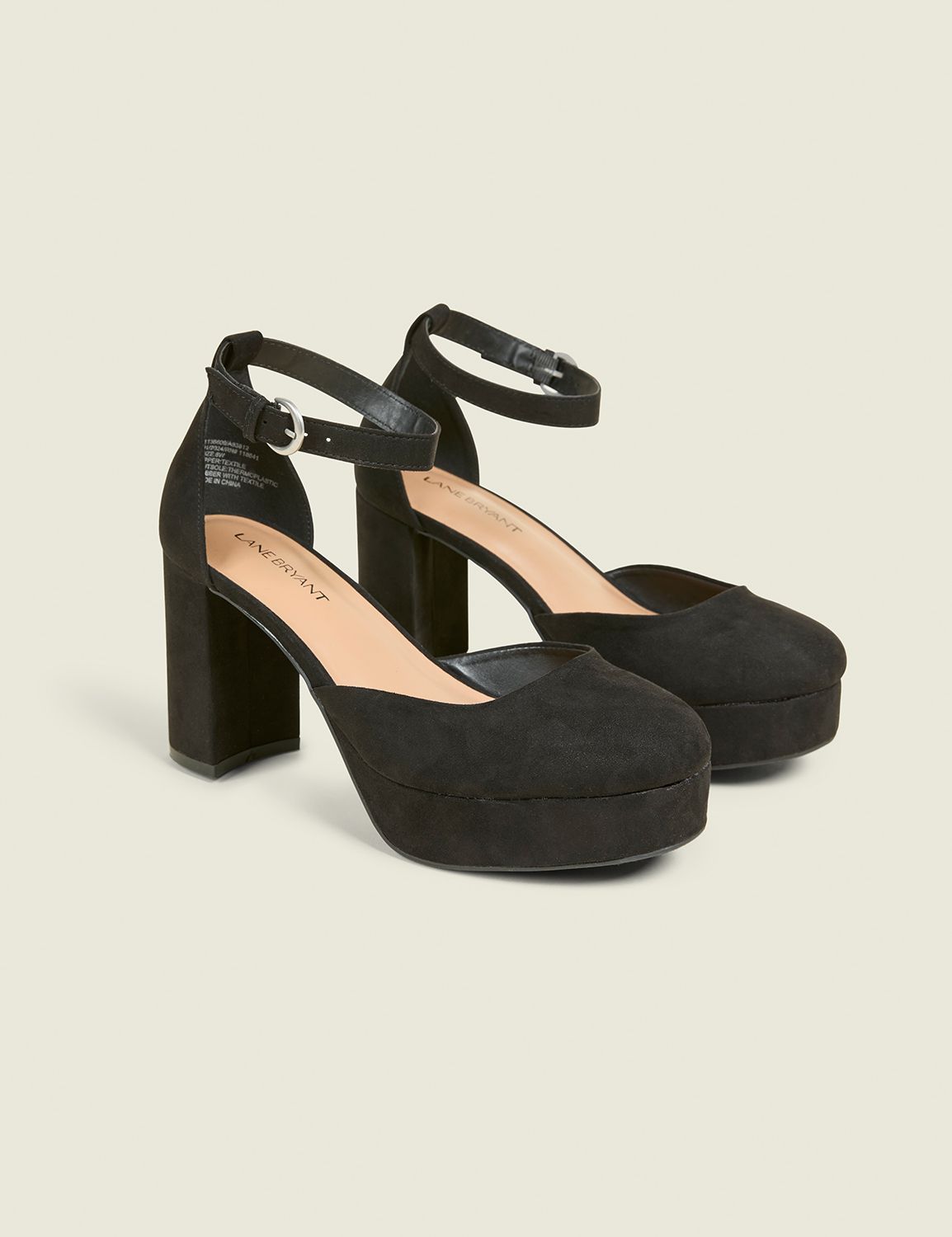 CLOSED TOE PLATFORM BLOCK HEEL