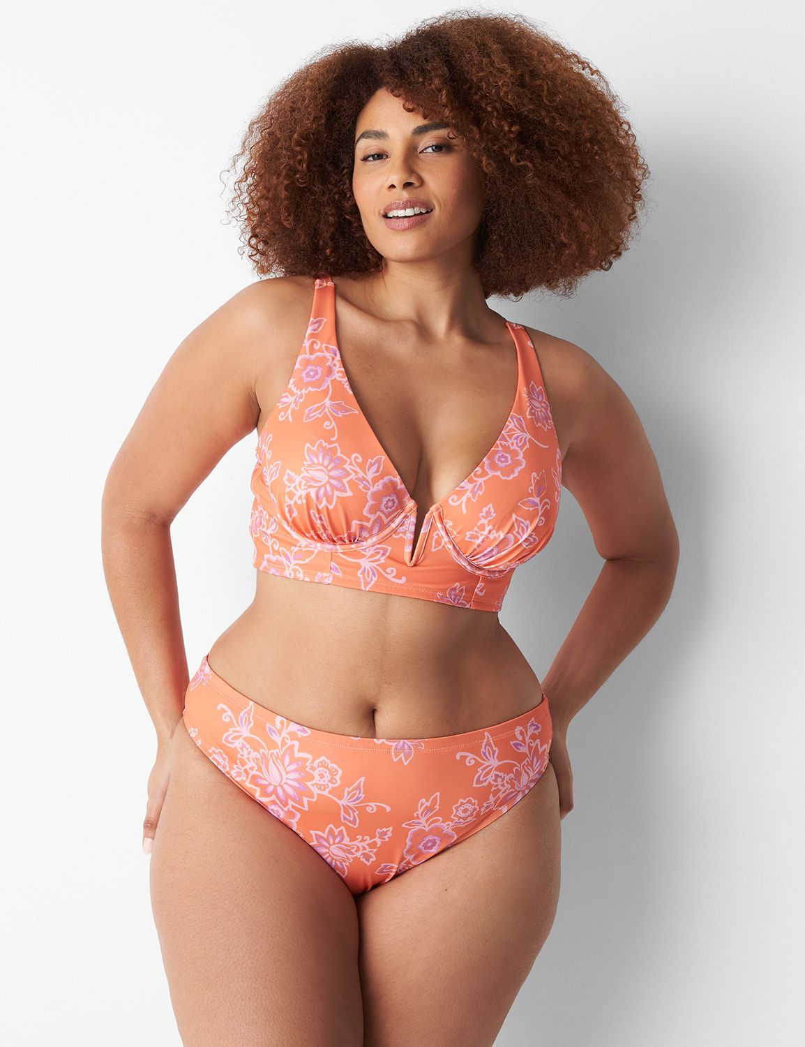 High Leg Cheeky Swim Bottom LaneBryant