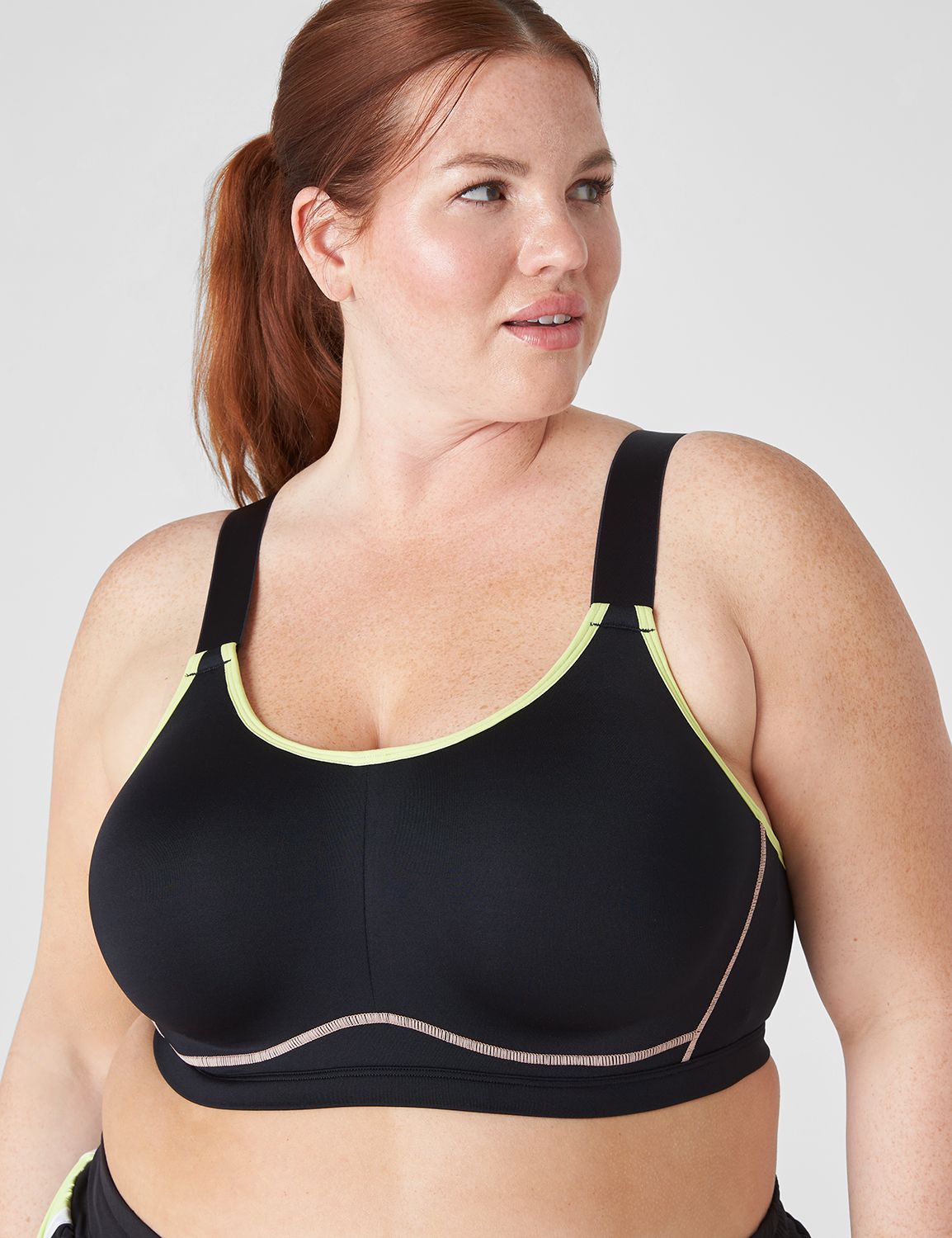 LIVI Active, High-Impact Underwire Sports Bra Black 48DD NWT