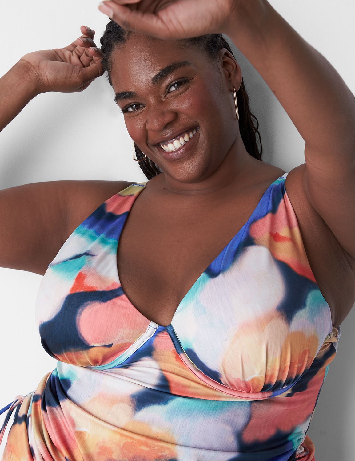 Fitted Underwire Tankini Swim Top