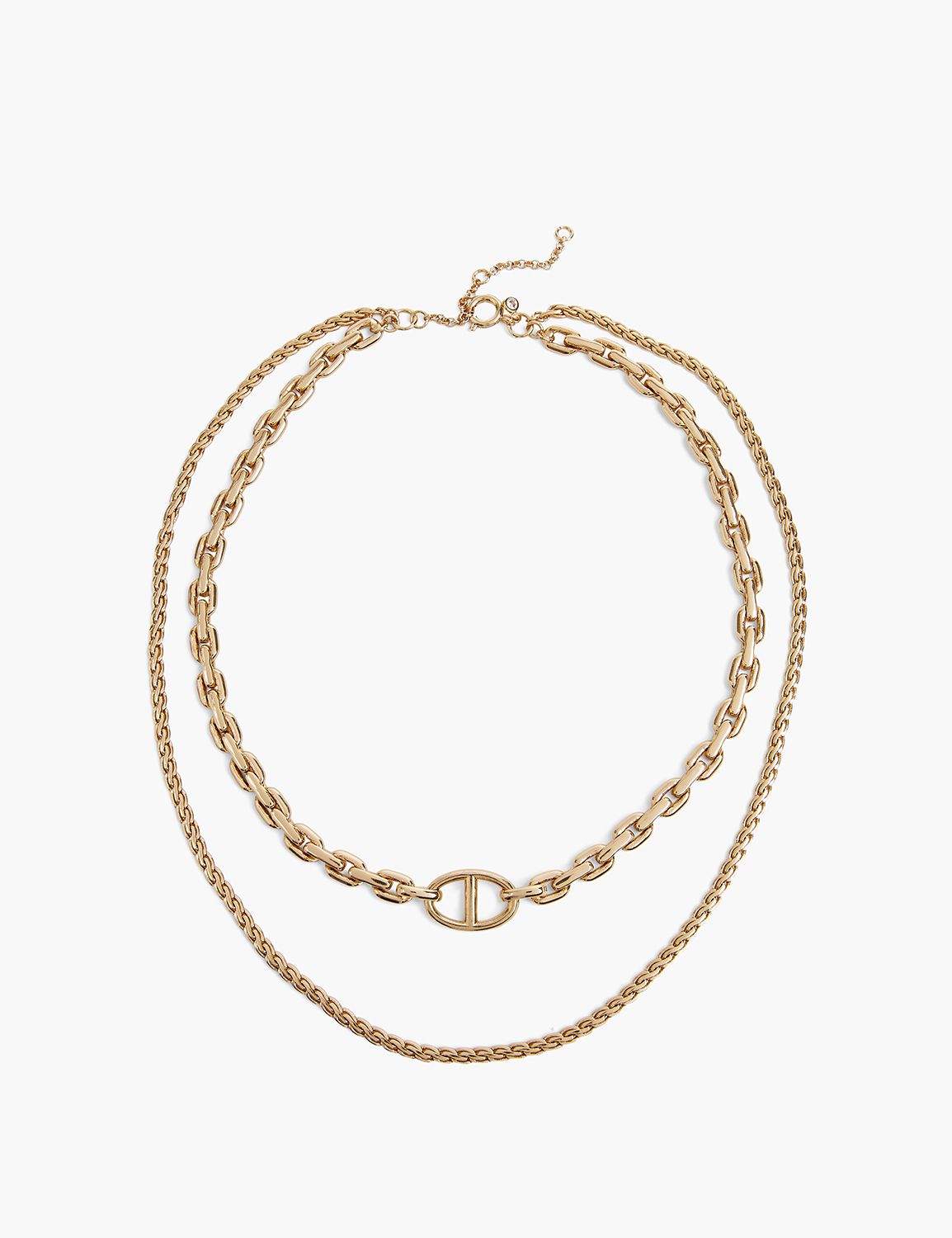 Multi Layer Mixed Chain Necklace | LaneBryant