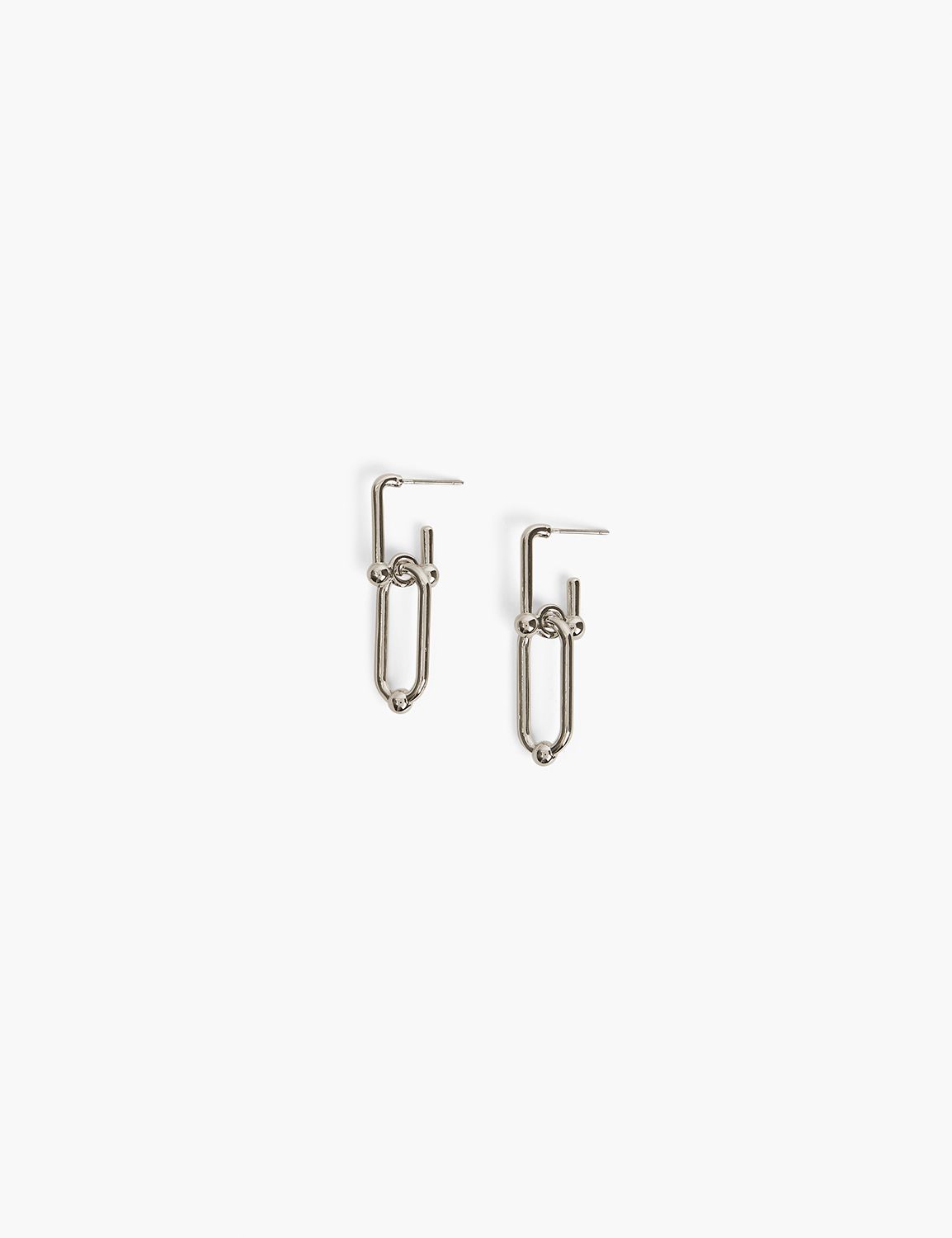 Mixed Link Drop Earrings
