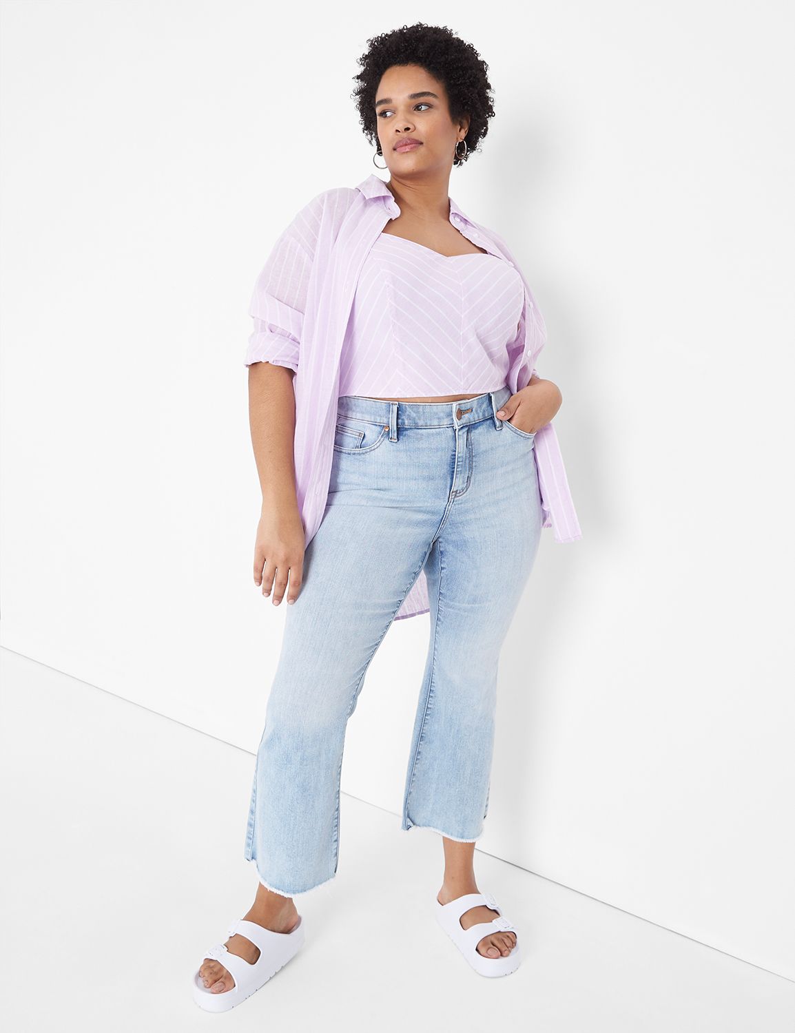 Kick flare jeans hot sale plus size