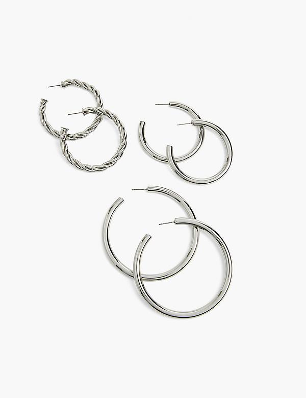 Hoop Earrings 3-Pack