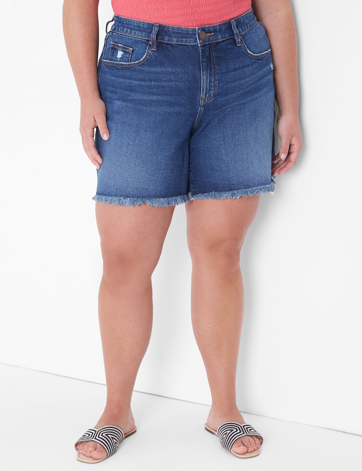 Lane bryant denim on sale shorts