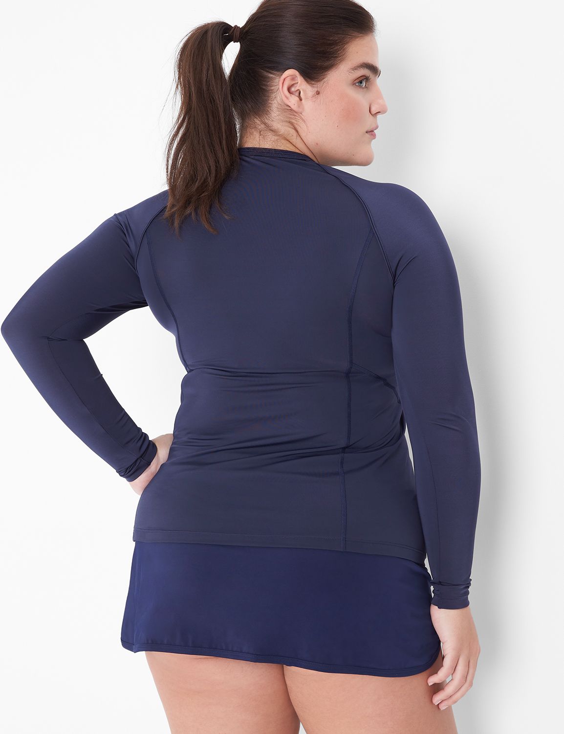 Livi Active Long Sleeve Rash Guard LaneBryant