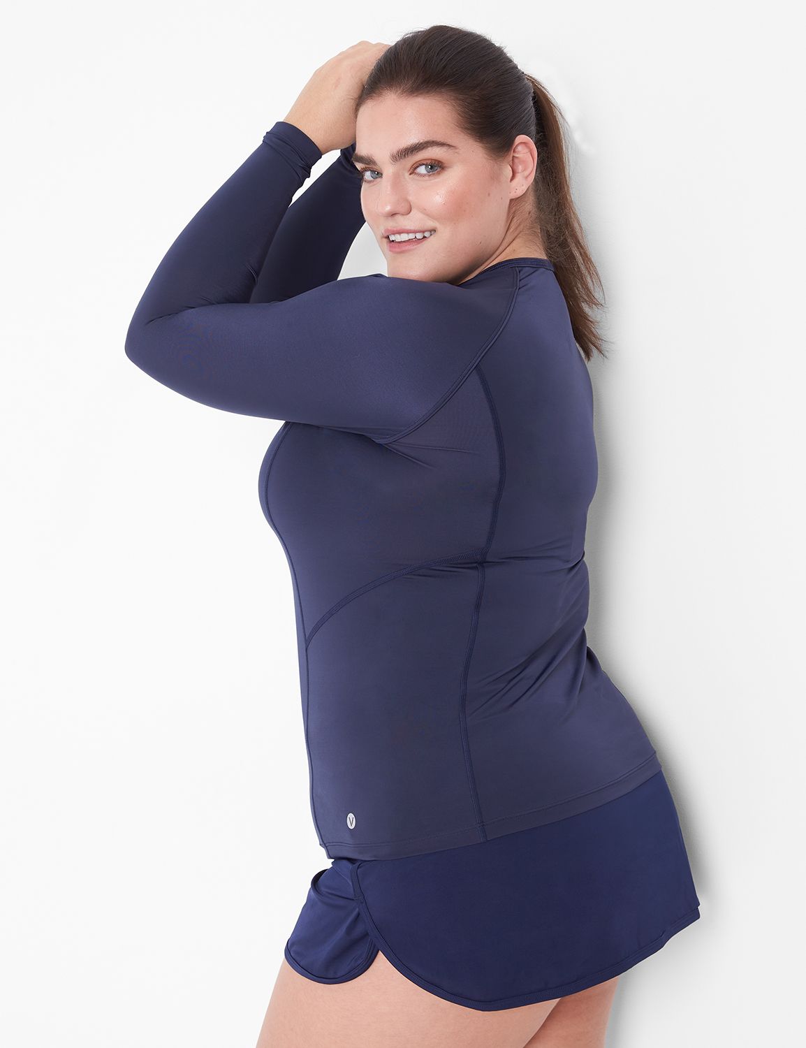 Livi Active Long Sleeve Rash Guard LaneBryant