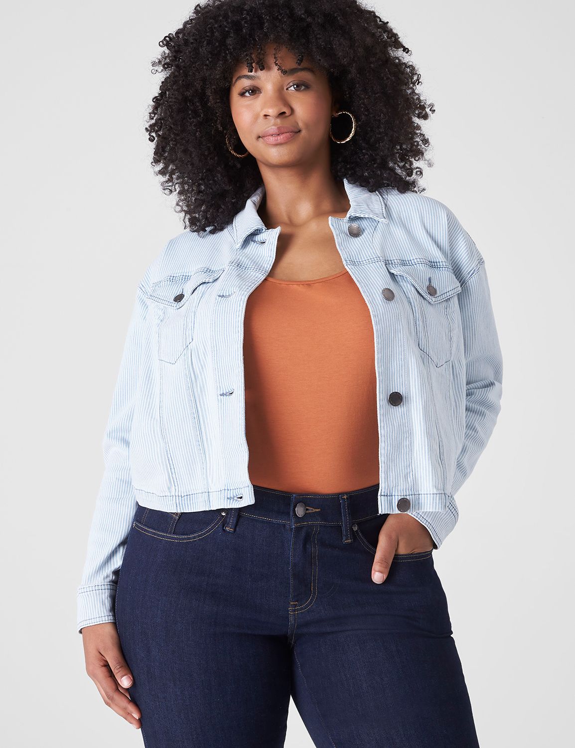 Lane bryant clearance denim jacket