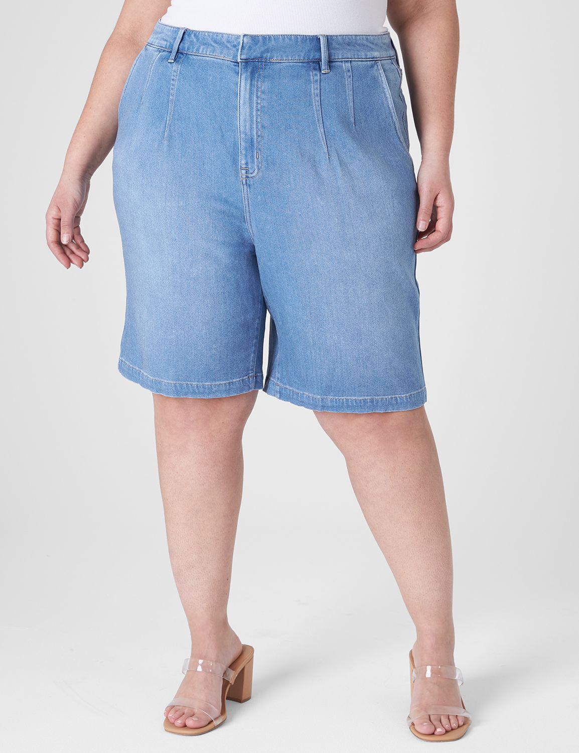 Lane bryant hot sale jean shorts