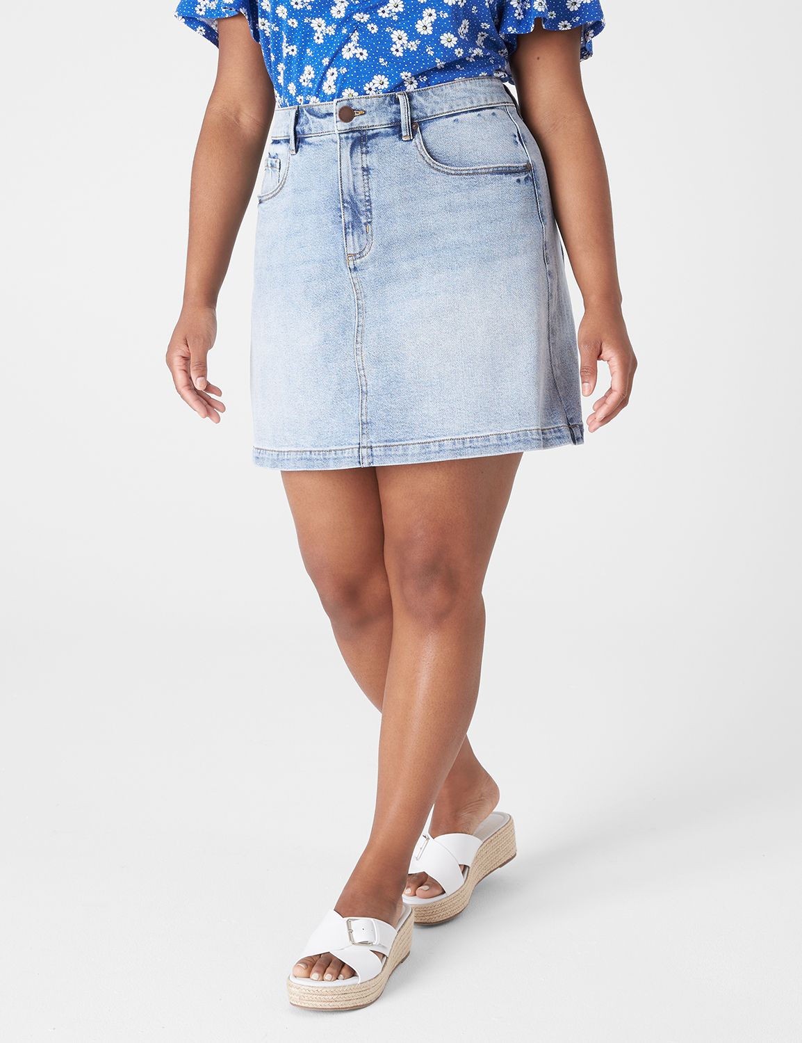 Lane bryant sale jean skirts