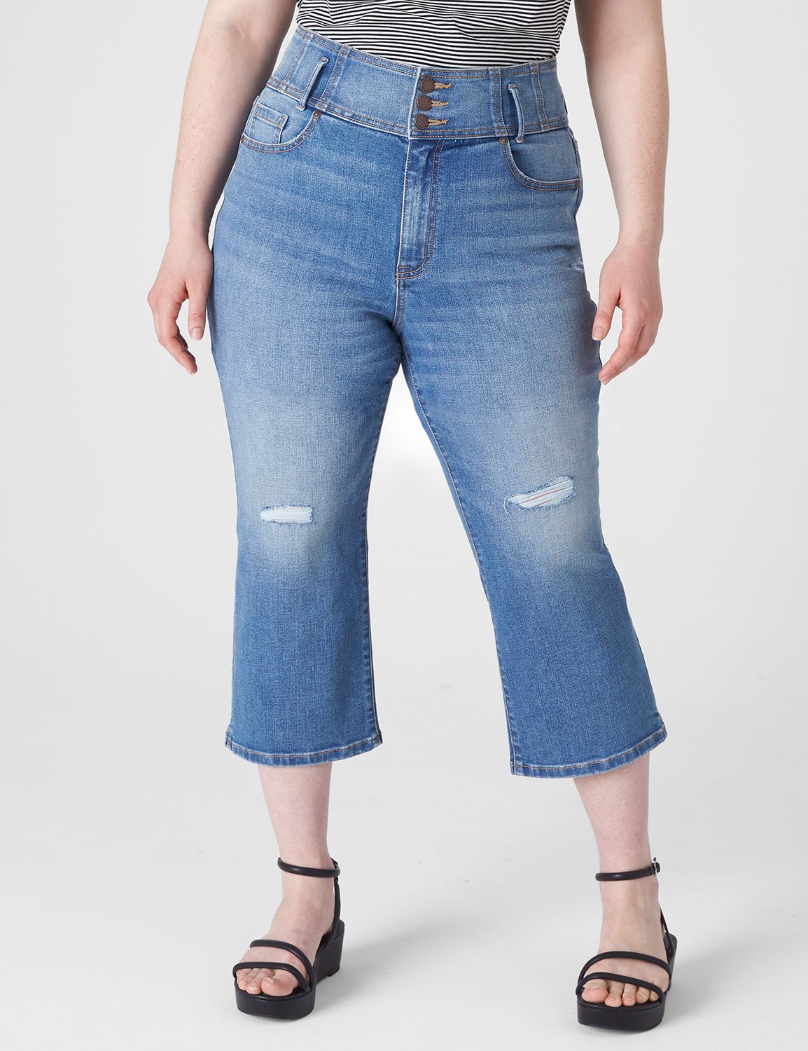 Straight leg 2024 capri jeans