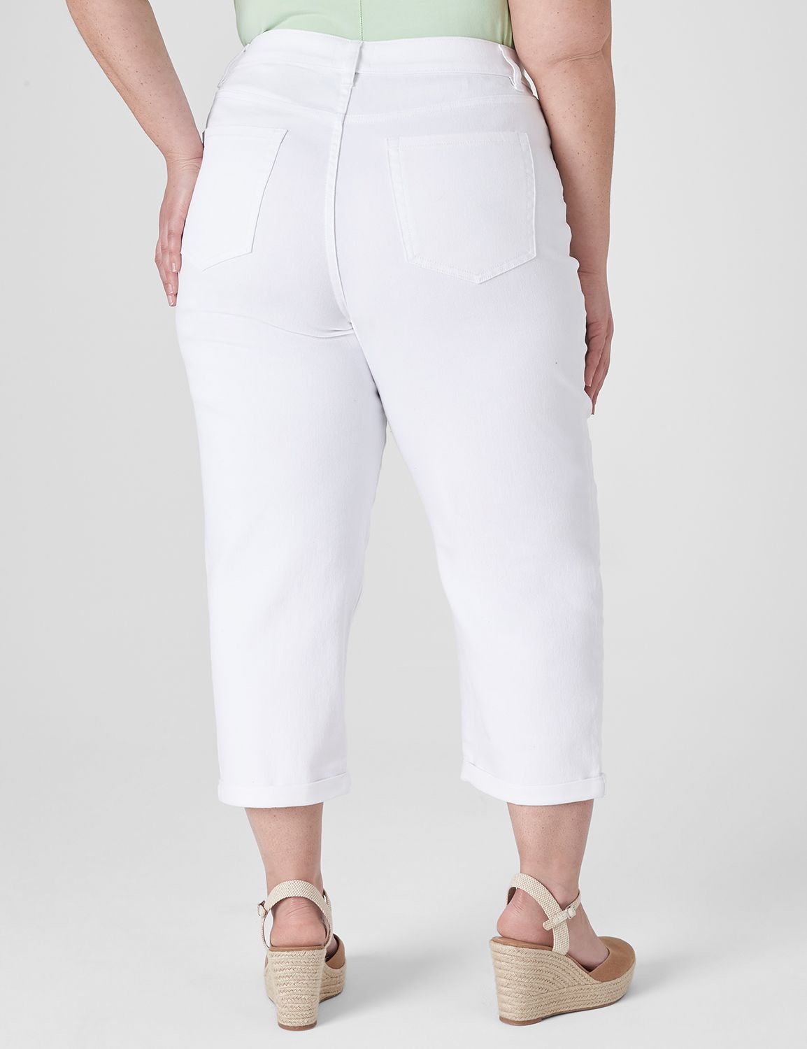 Signature Fit Boyfriend Capri Jean | LaneBryant
