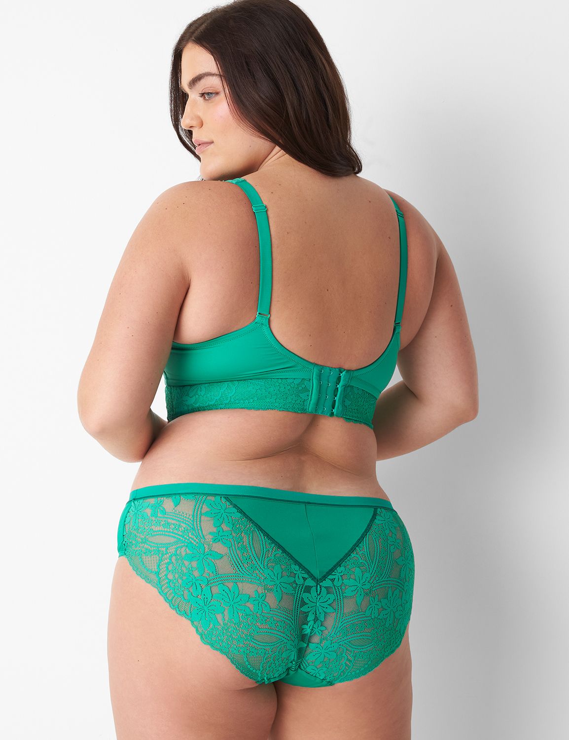 No Show Hipster Tropical Lace Back Product Image 2