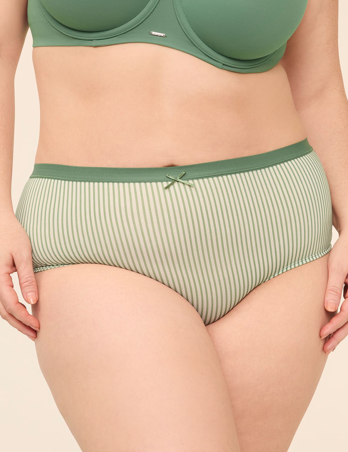 No-Show Lace-Back Full Brief Panty