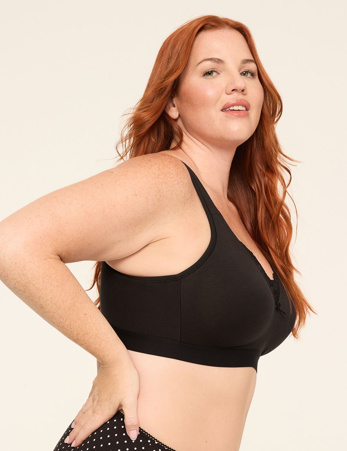 Cotton LL Full Coverage NW Lace Tri Product Image 3