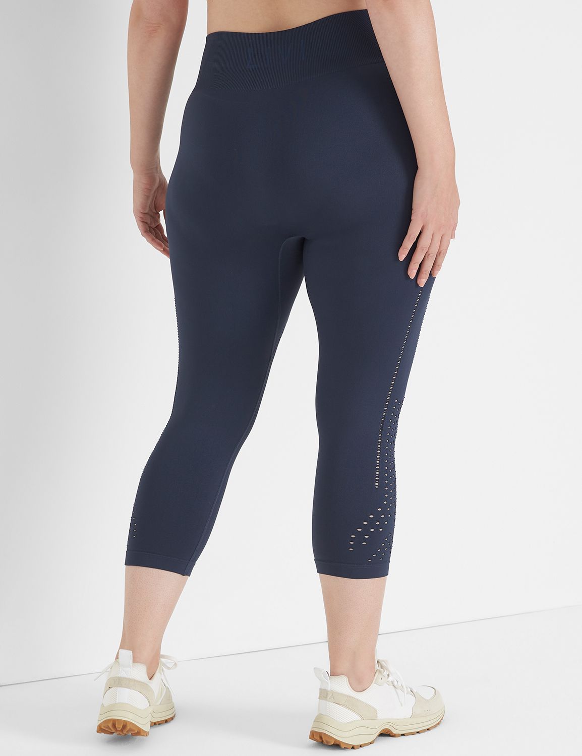 LIVI High Rise Seamless Rib & Mesh | LaneBryant