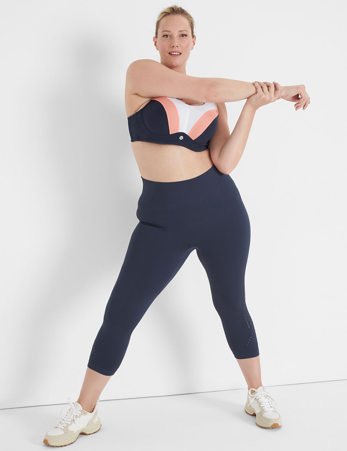 LIVI High Rise Seamless Active Tights LaneBryant