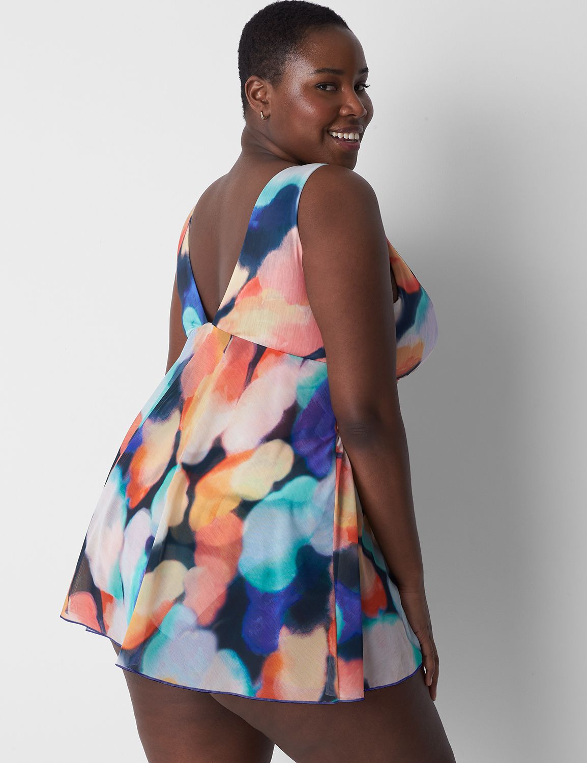 No-Wire Wrap Swim Dress |