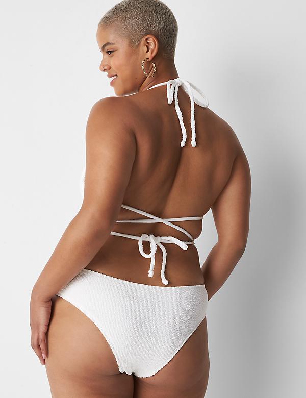 No-Wire Crinkle Wrap String Bikini Top