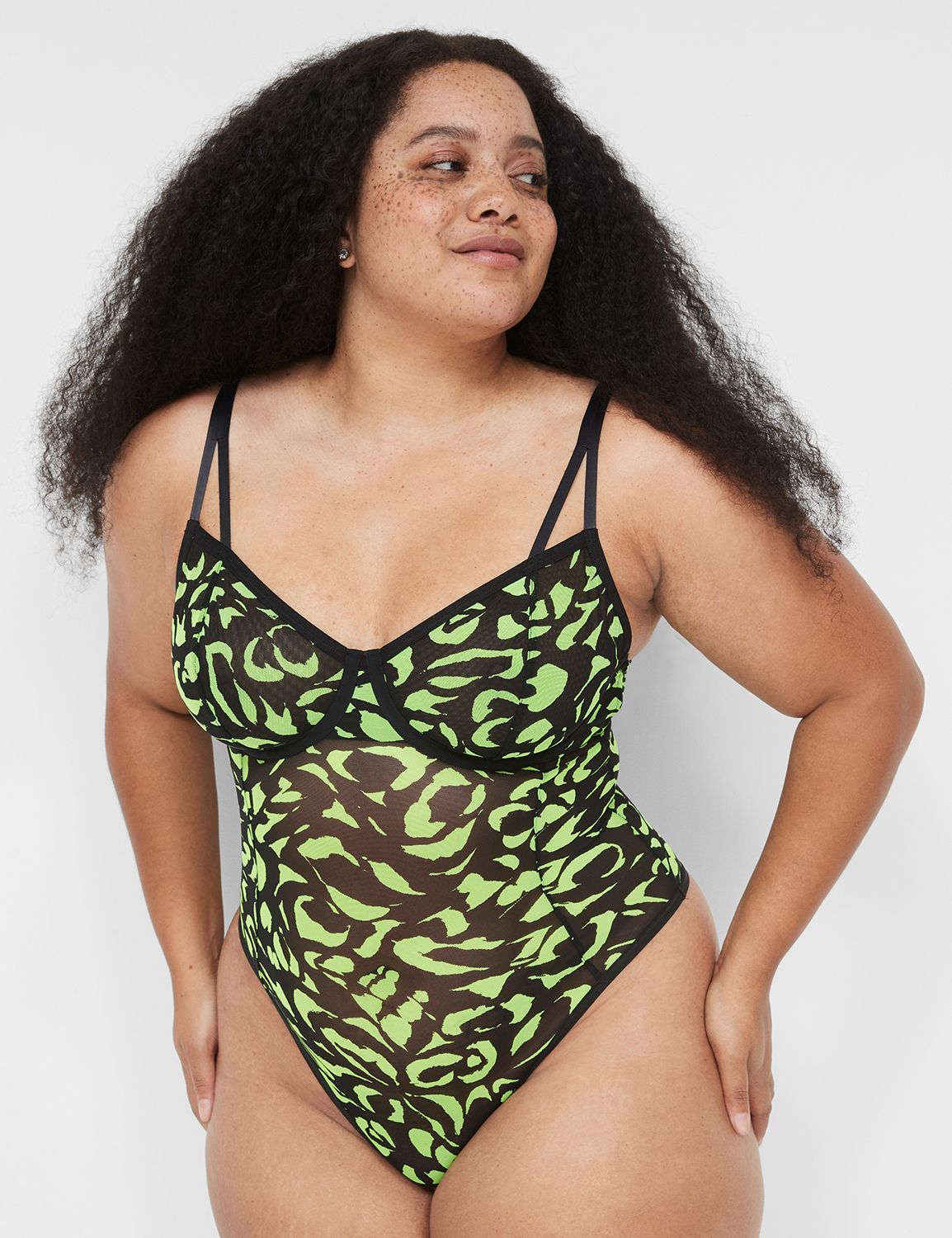 Size 38DD Plus Size Bodysuits, Bras & More in Exotic Colors & Prints