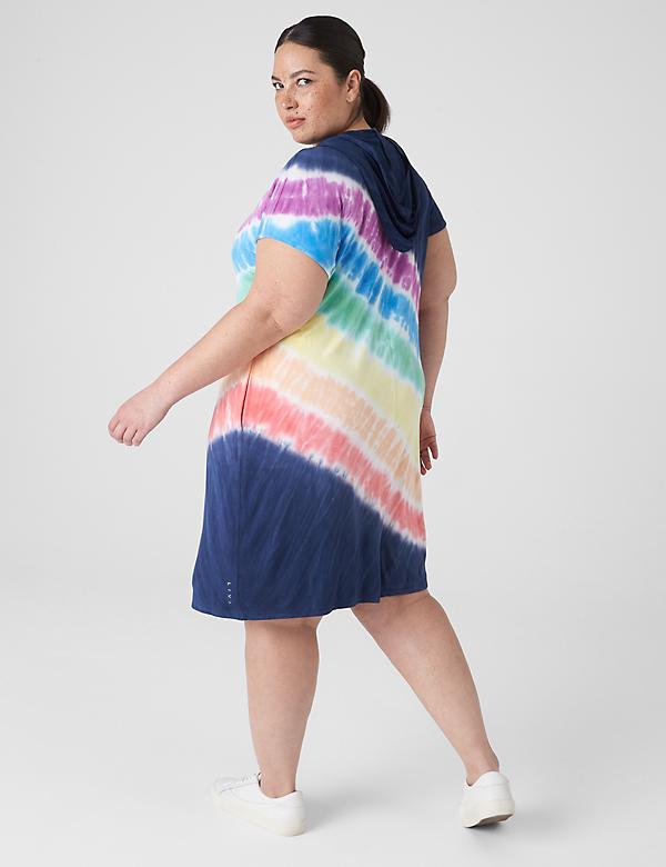 LIVI Pride Hooded Dye Effect Dress
