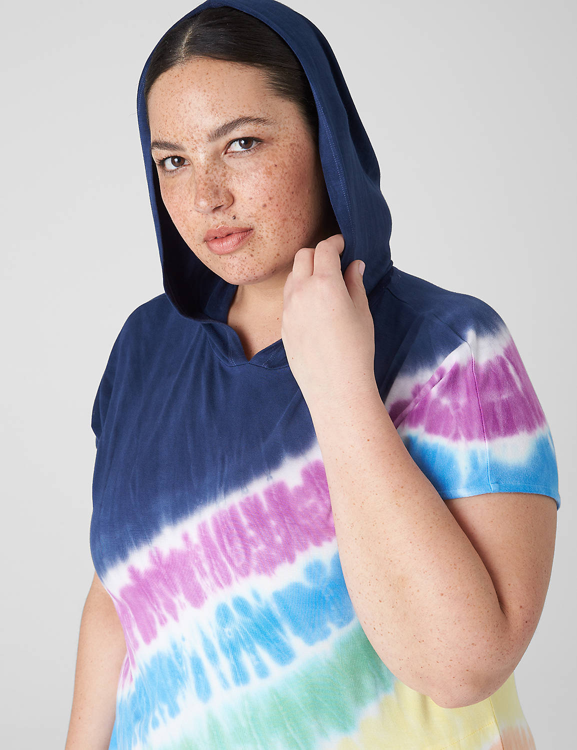 Pride Short Sleeve Hooded Dye Effec Product Image 3