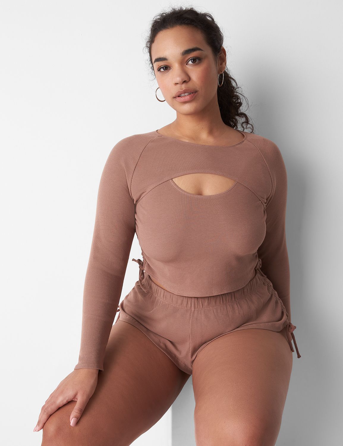 SIGNATURE SWIM LONG SLEEVE SHRUG