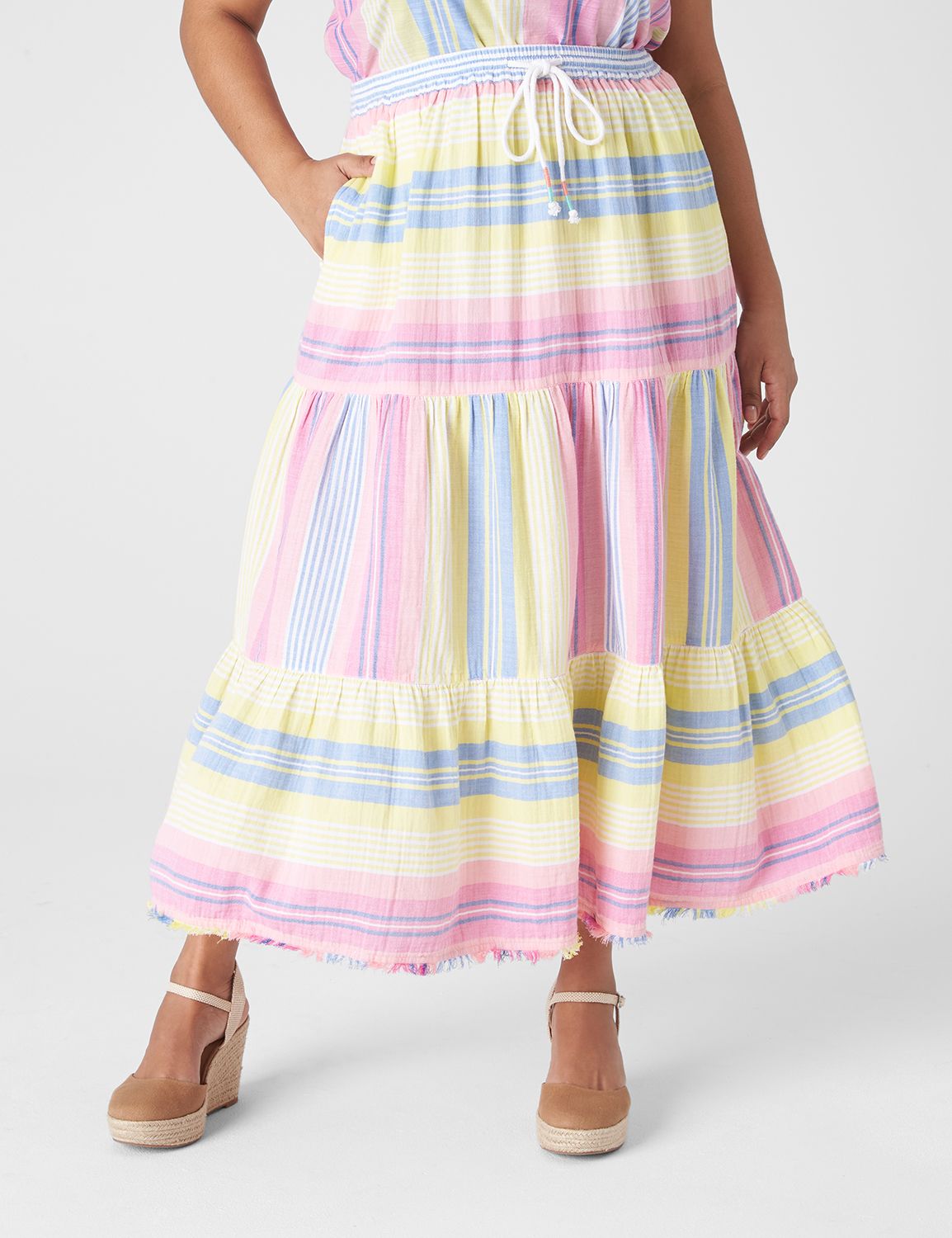 Tiered Maxi Skirt LaneBryant